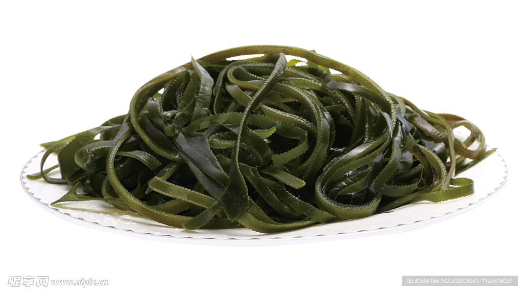 海带丝凉菜美食食材背景海报素材