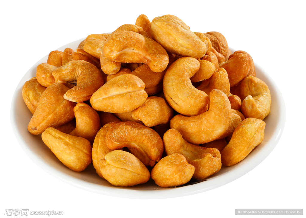 腰果零食美食背景海报素材