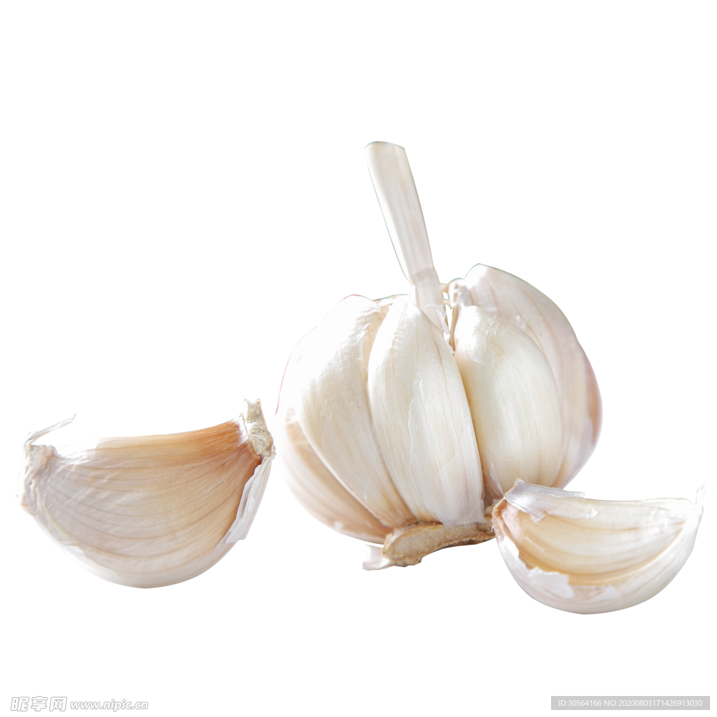 大蒜蒜瓣美食食材背景海报素材