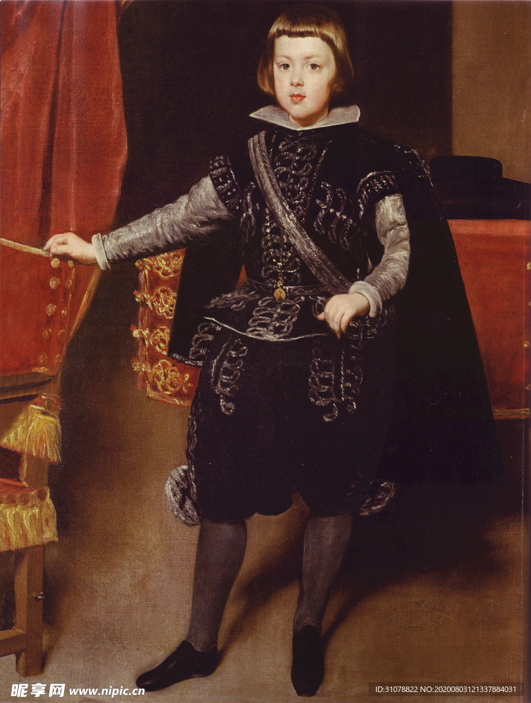 古典人物场景油画