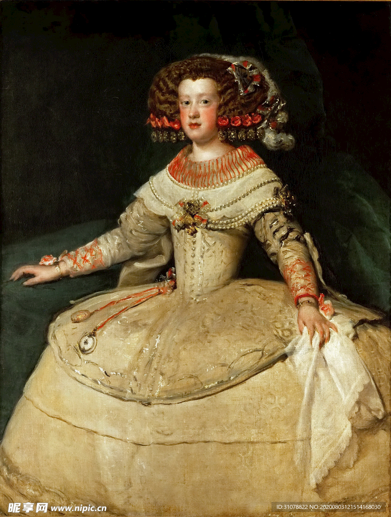 古典人物场景油画