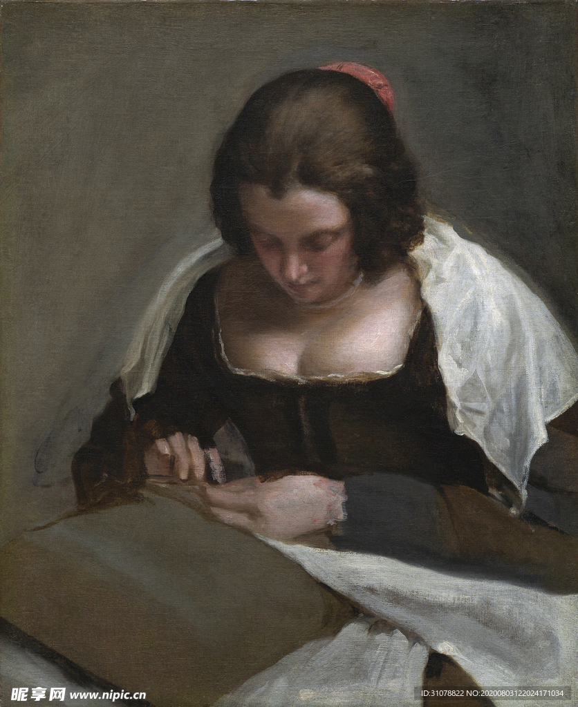 古典人物场景油画