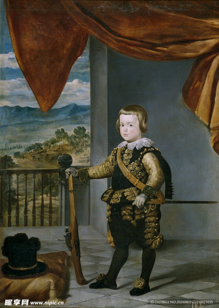 古典人物场景油画