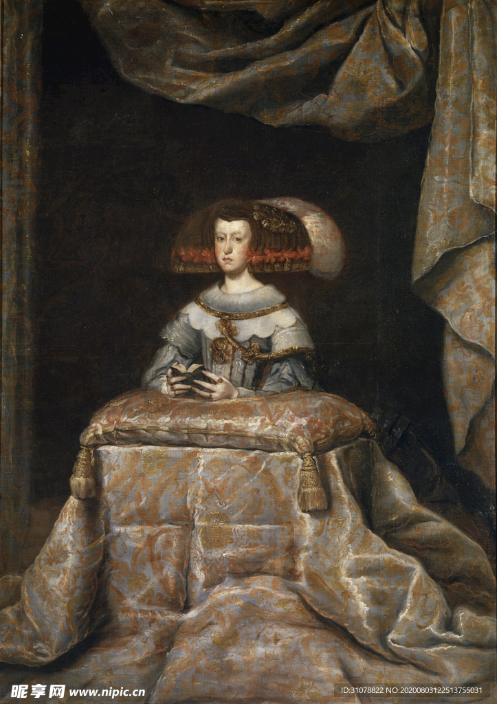 古典人物场景油画