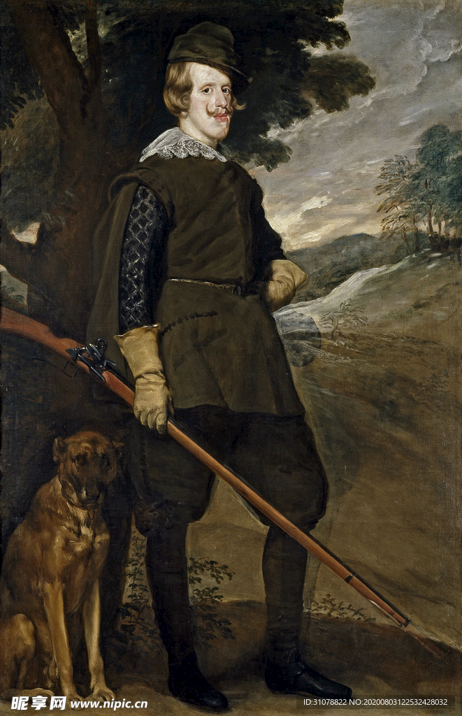 古典人物场景油画