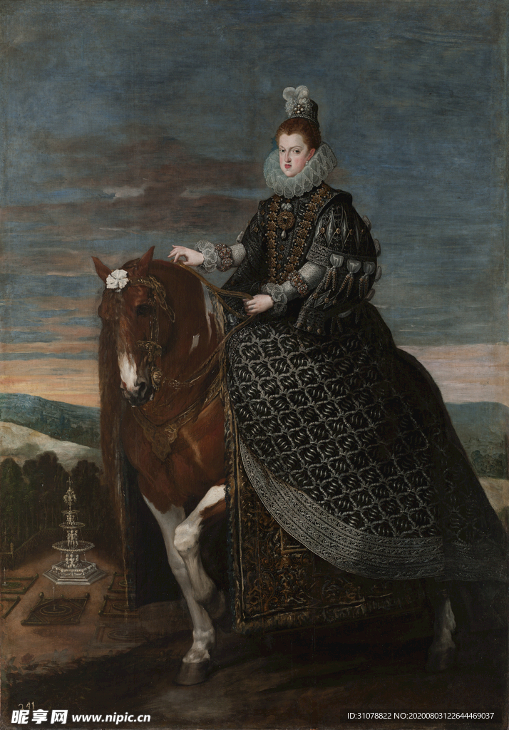 古典人物场景油画