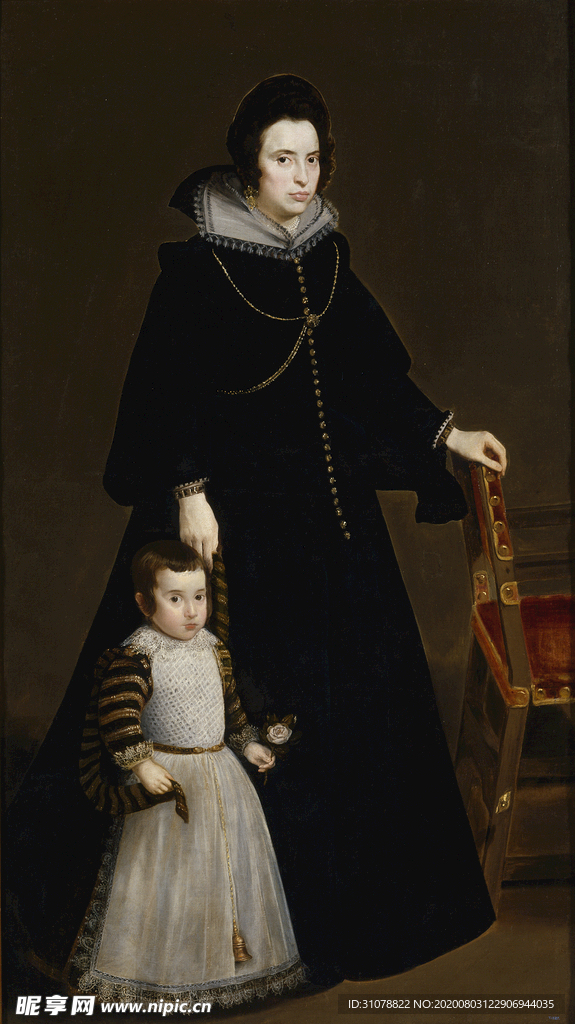 古典人物场景油画