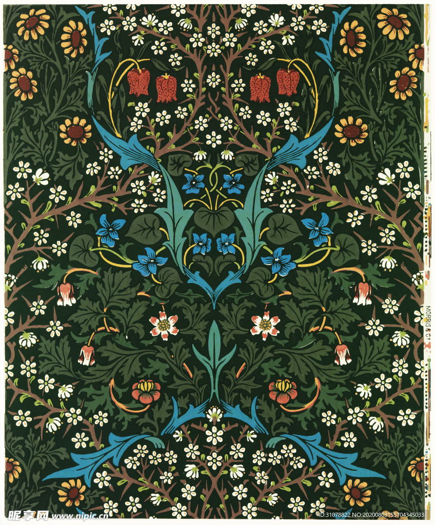 植物花朵背景图案