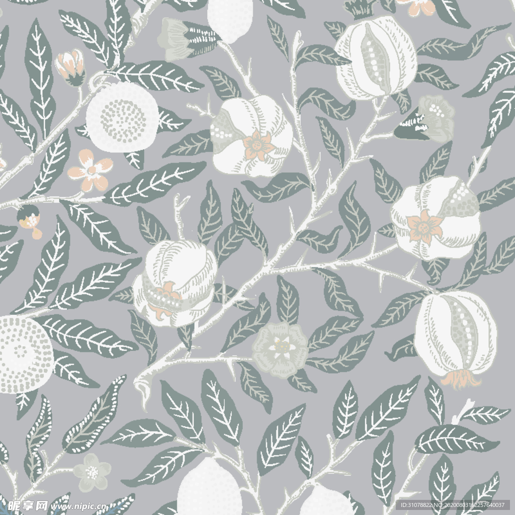 植物花朵背景底纹