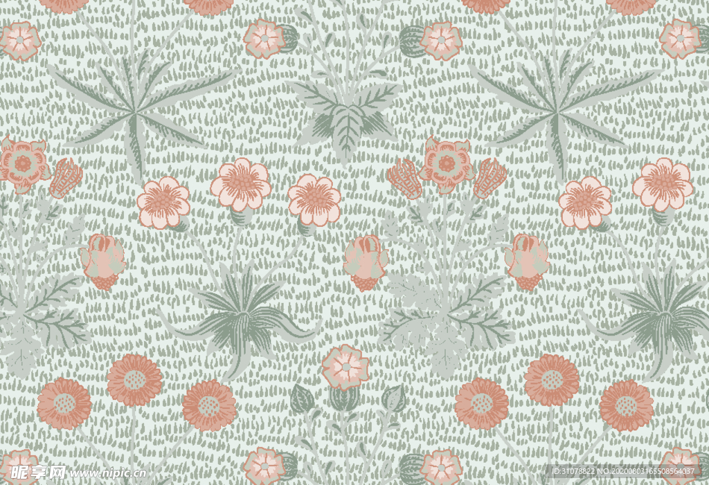 植物花朵背景底纹