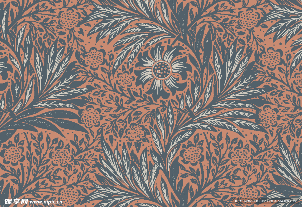 植物花朵背景底纹