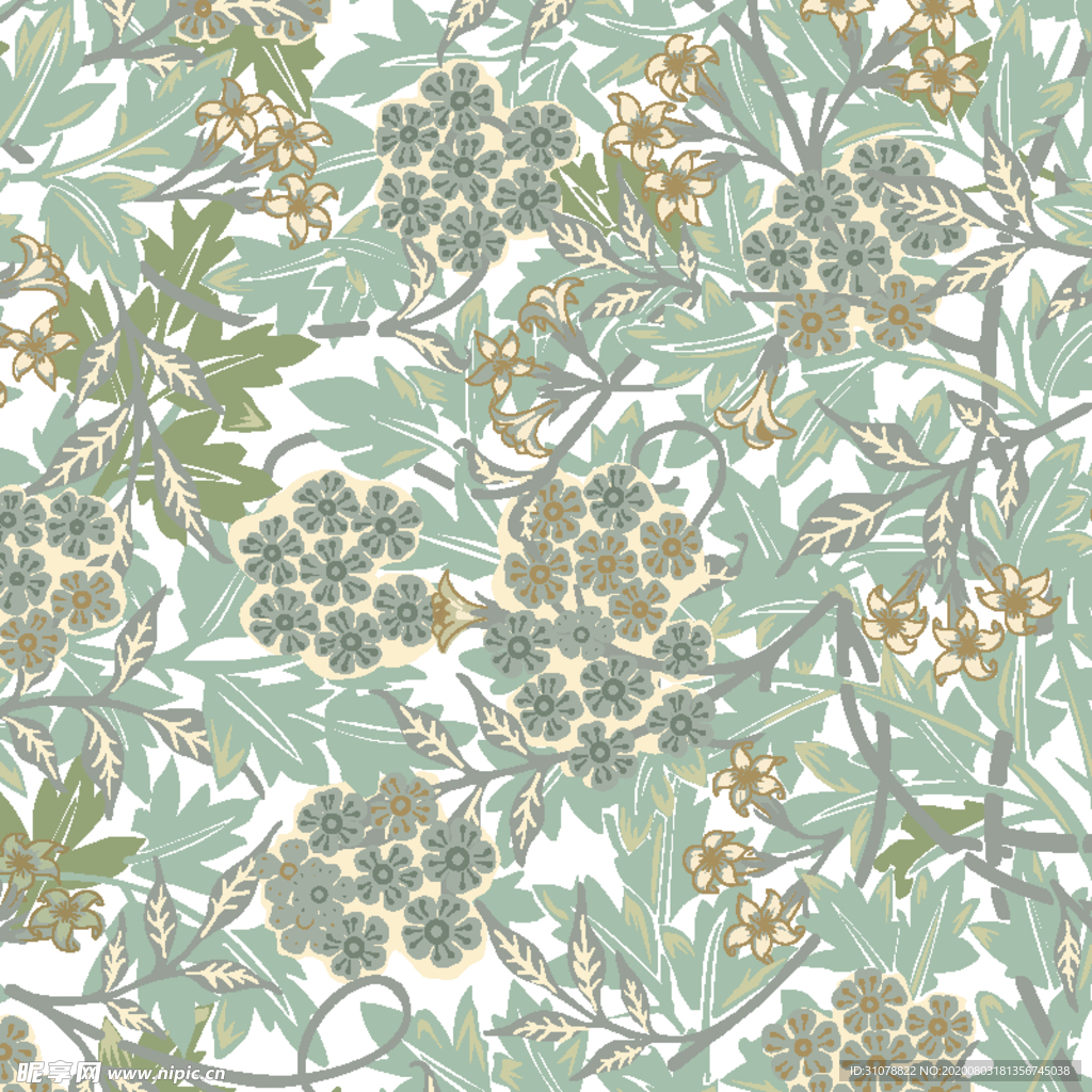 植物花朵背景底纹