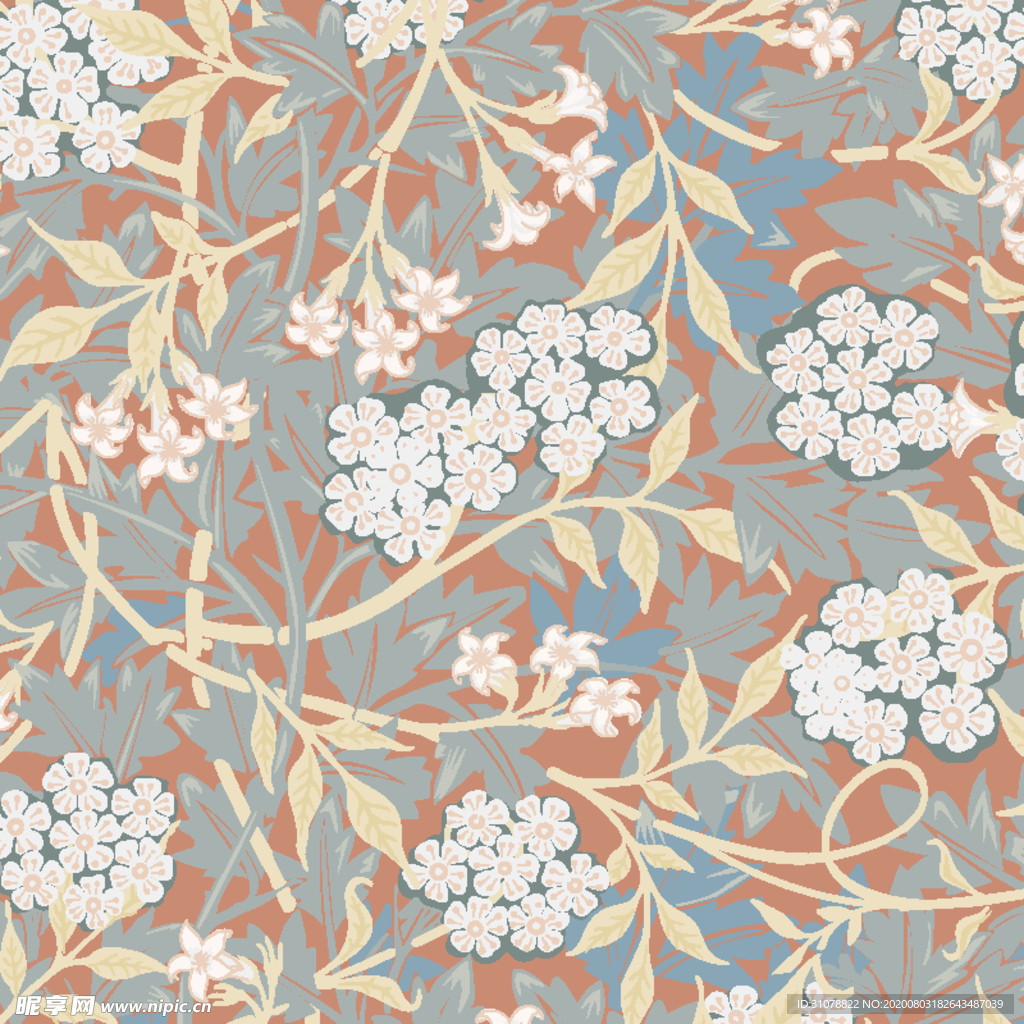 植物花朵背景底纹