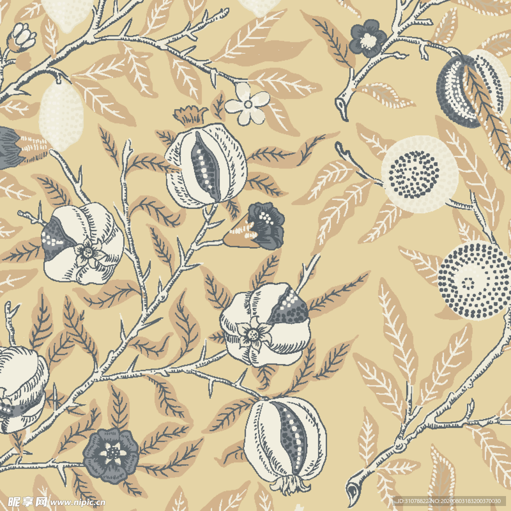 植物花朵背景底纹