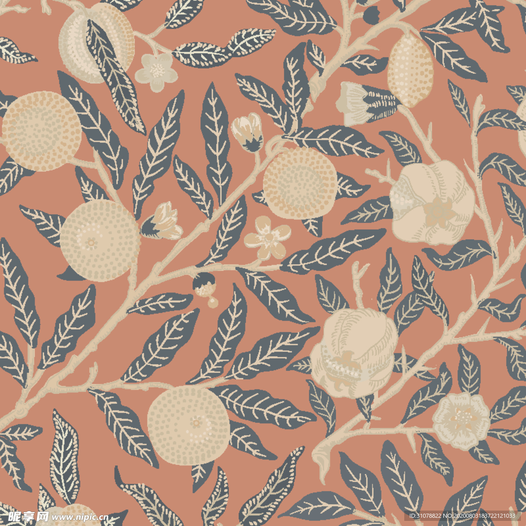 植物花朵背景底纹