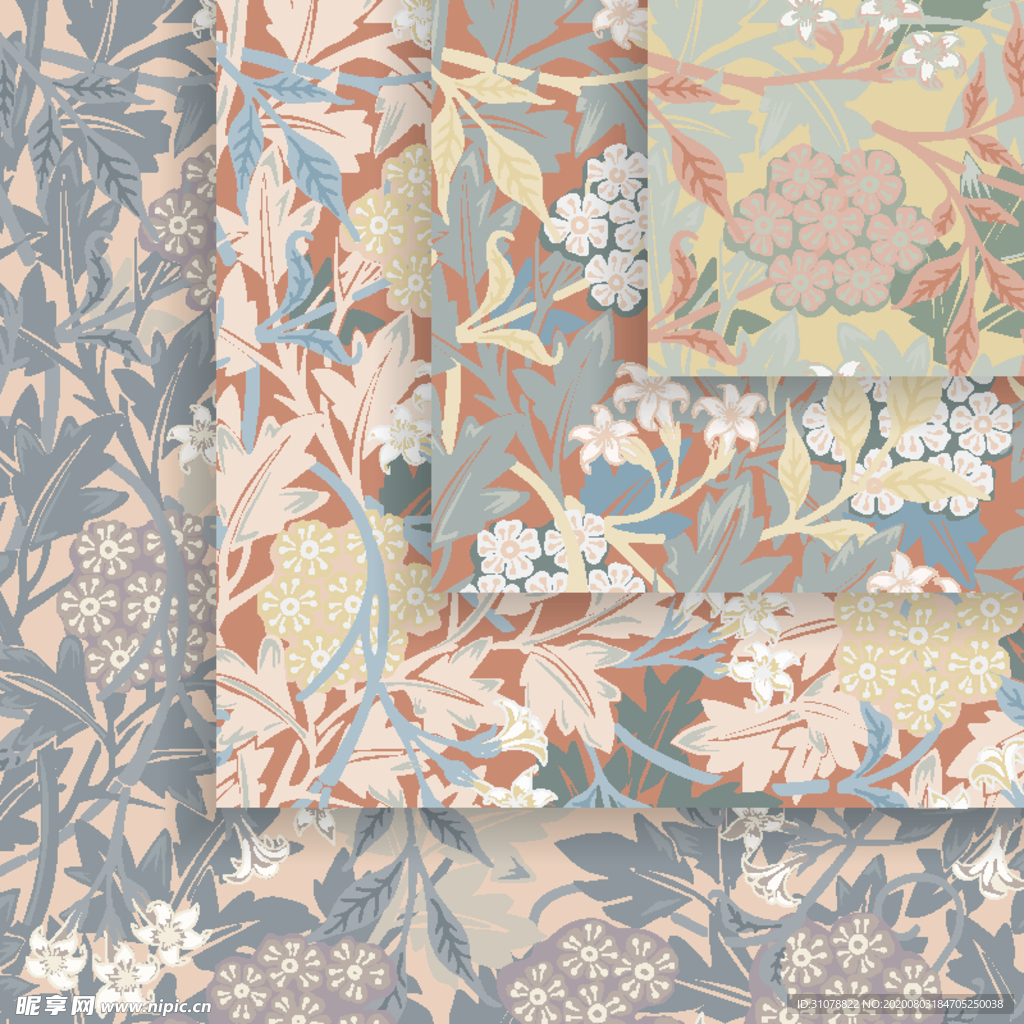 植物花朵背景底纹