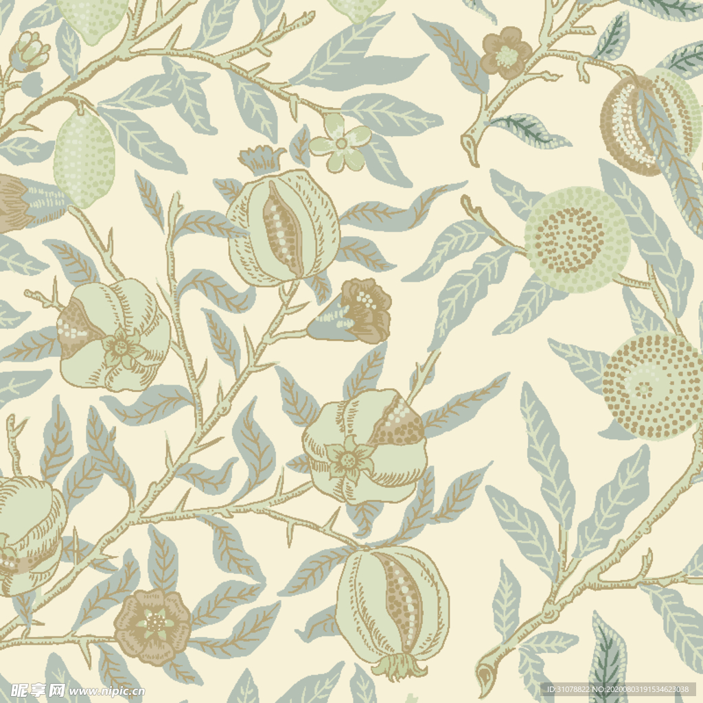 植物花朵背景底纹