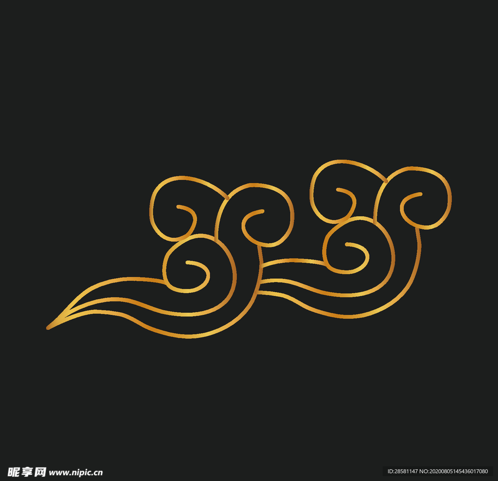 矢量云纹古典祥云