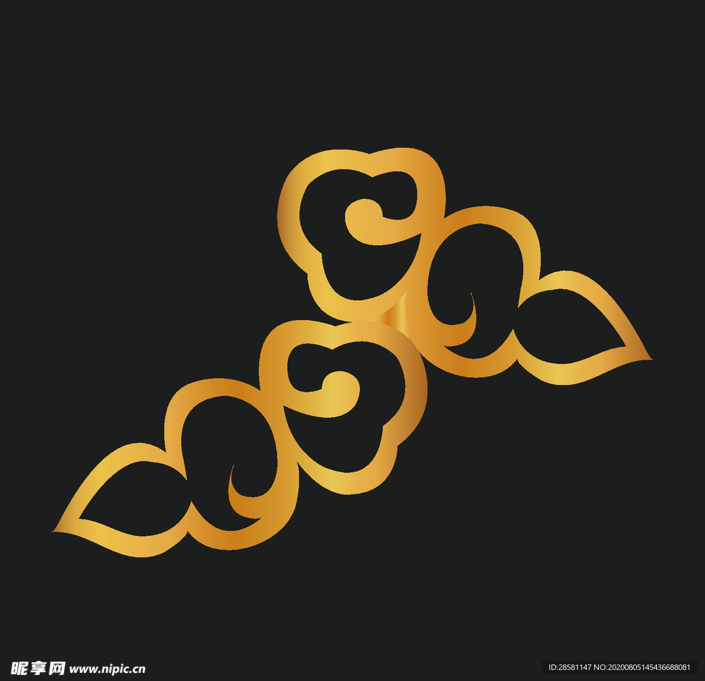 矢量云纹古典祥云