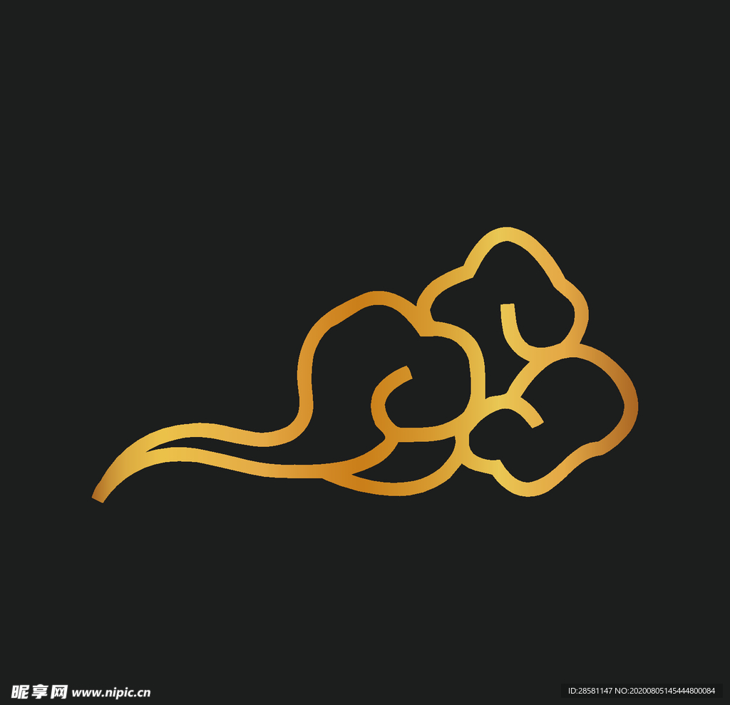 矢量云纹古典祥云