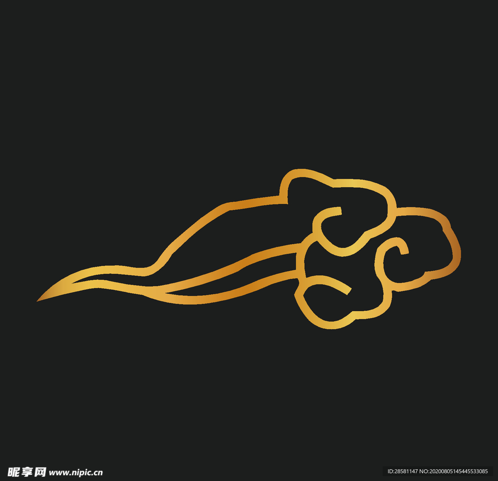 矢量云纹古典祥云