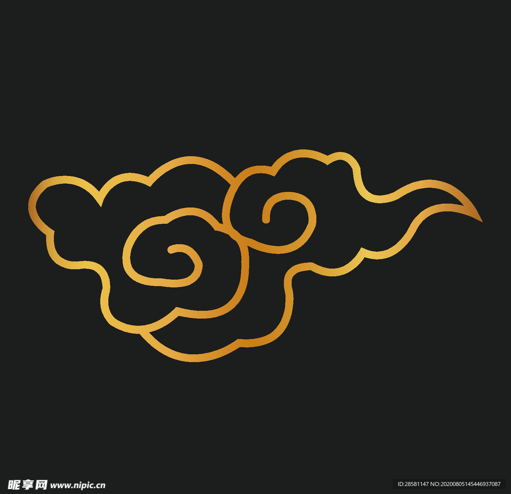 矢量云纹古典祥云