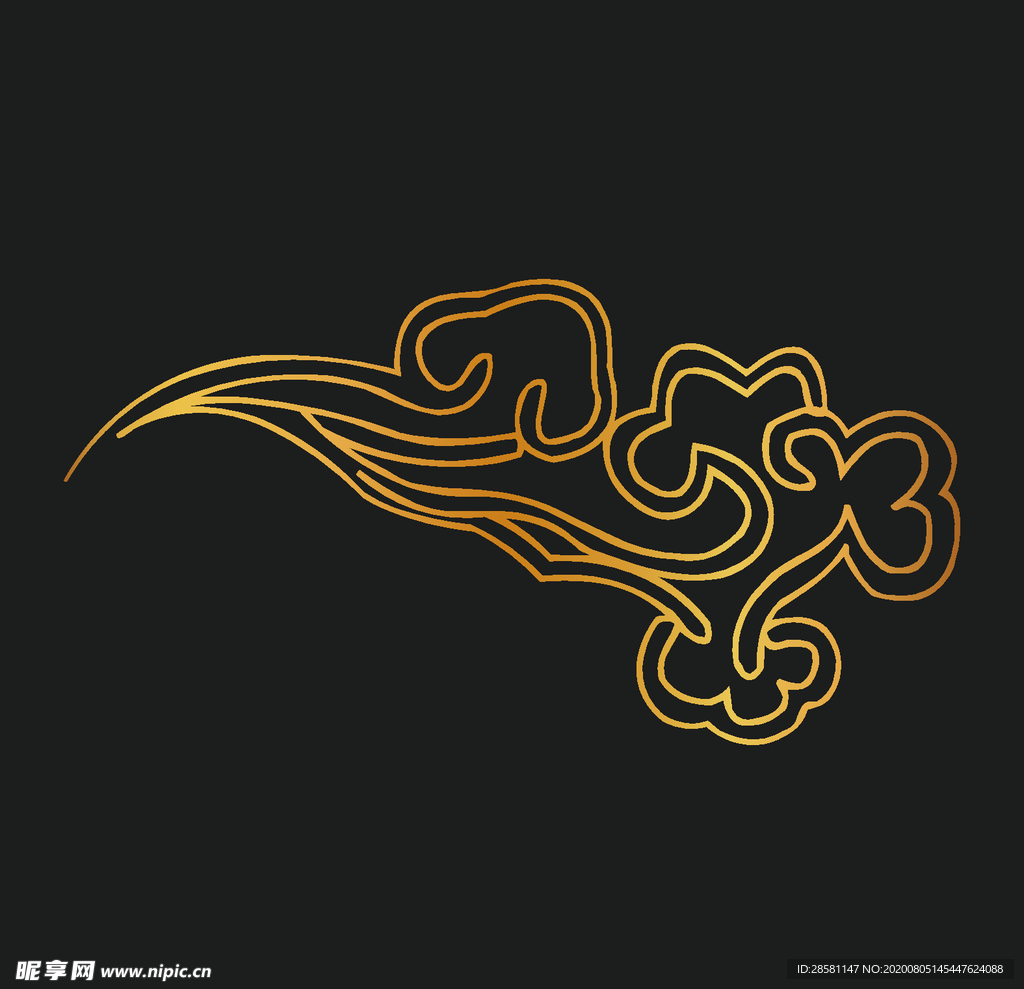 矢量云纹古典祥云