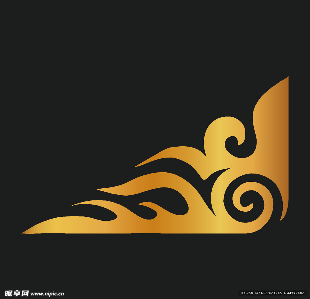 矢量中国风花纹