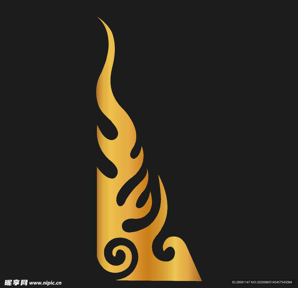 矢量中国风花纹