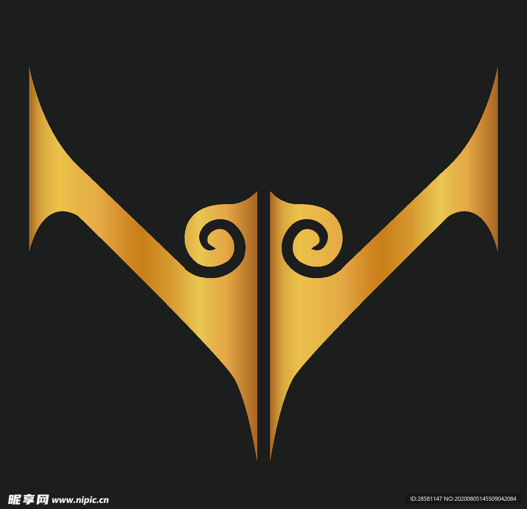 矢量中国风花纹