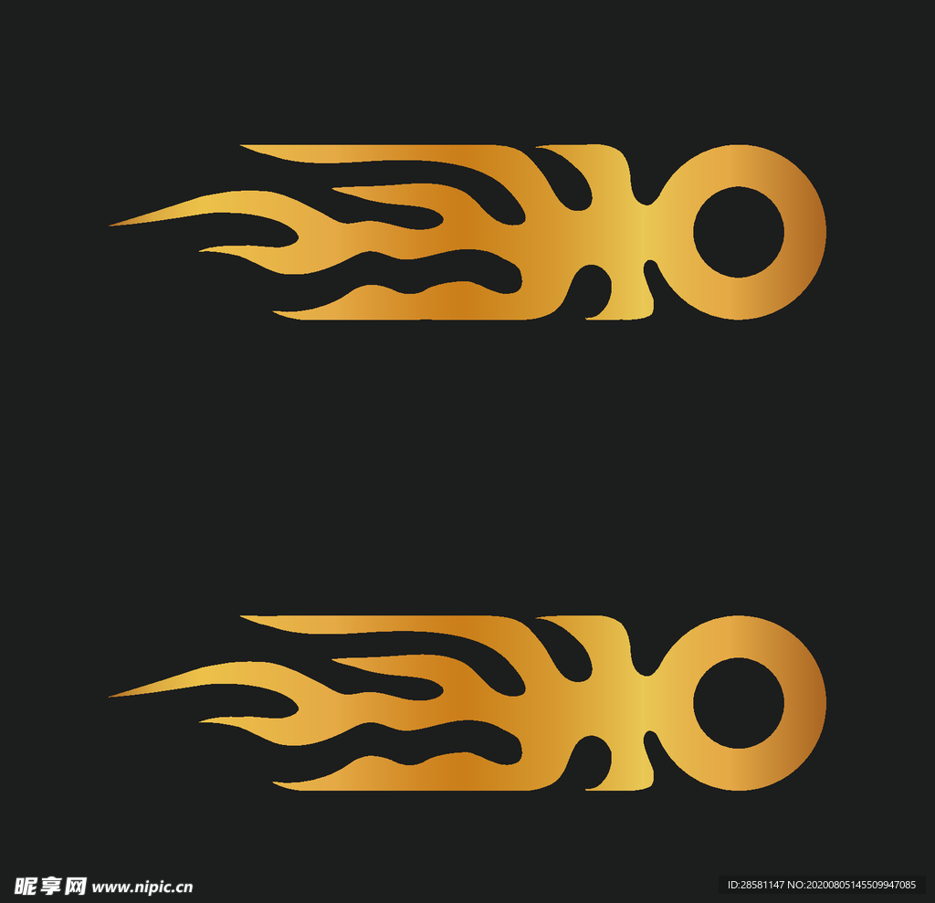 矢量中国风花纹