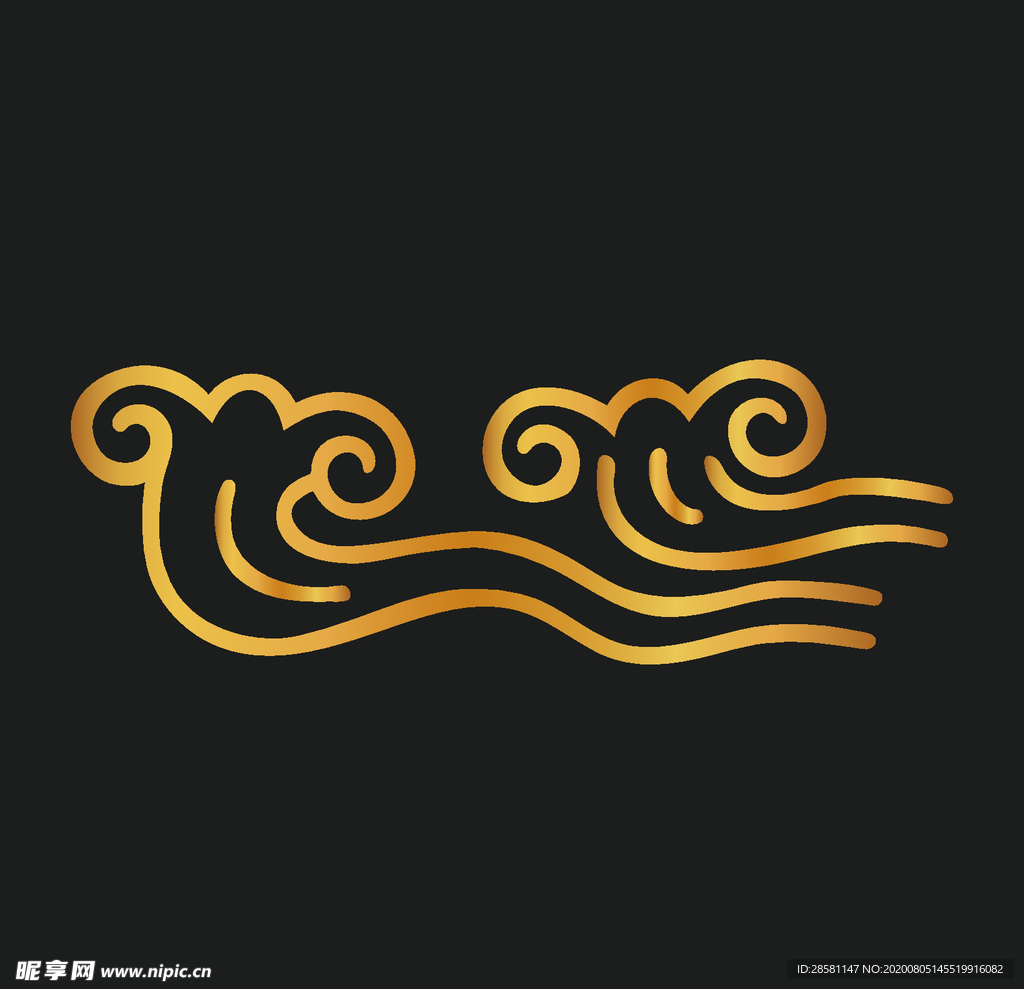 矢量云纹古典祥云