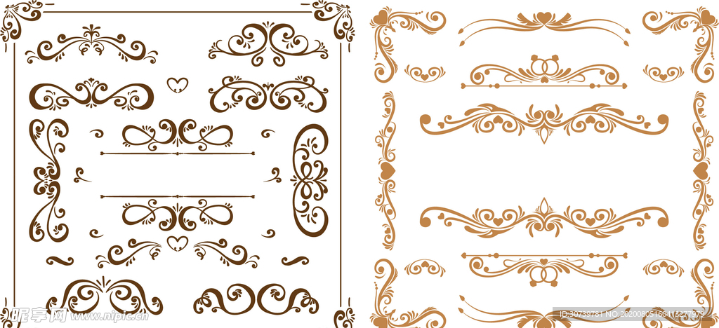 精美矢量花纹合集