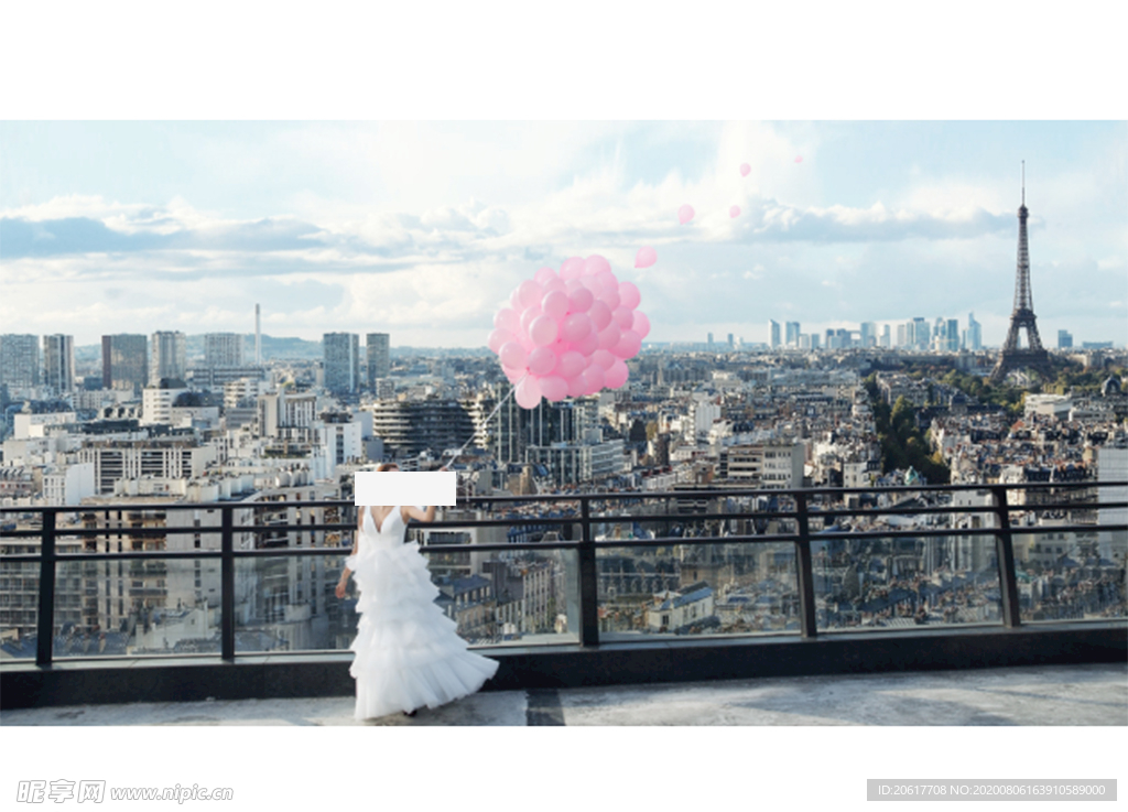 婚纱照城市背景