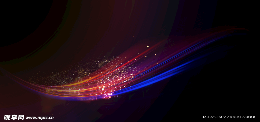 炫酷流光炫彩光效图片