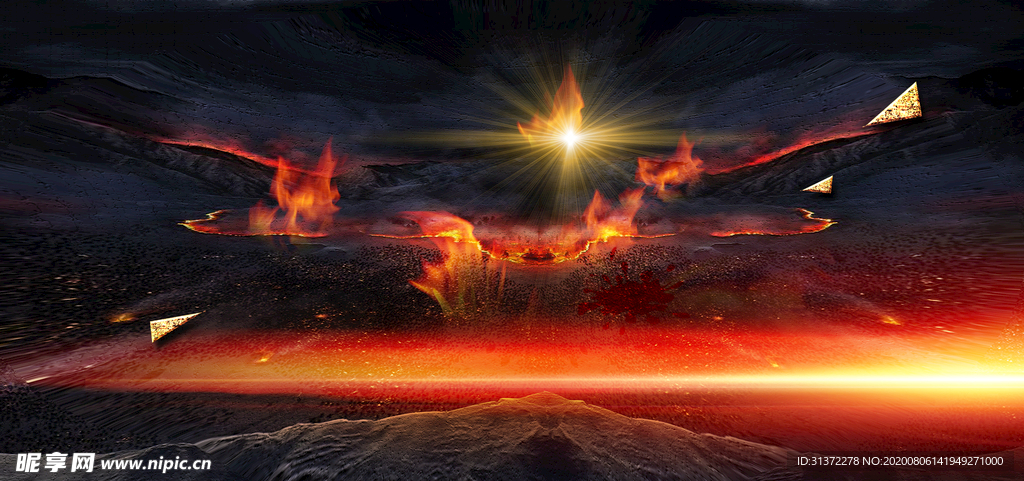 炫酷流光炫彩光效图片