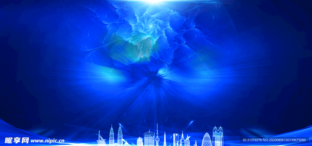 炫酷流光炫彩光效图片