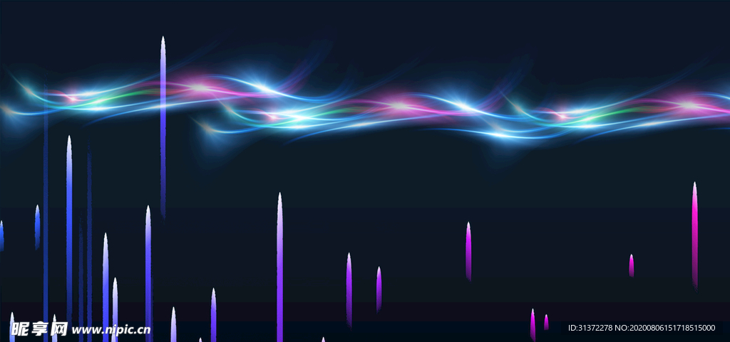 炫酷流光炫彩光效图片