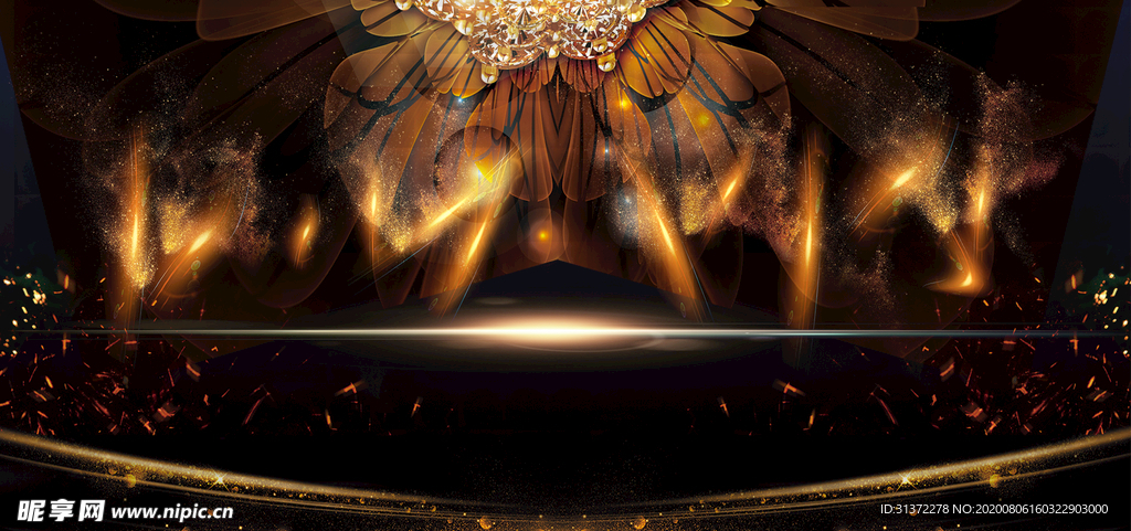 炫酷流光炫彩光效图片