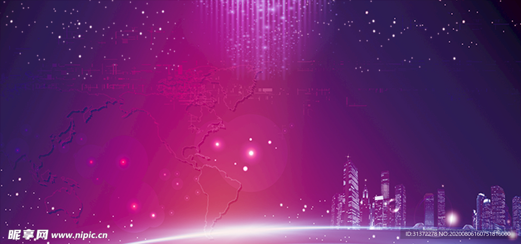 炫酷流光炫彩光效图片