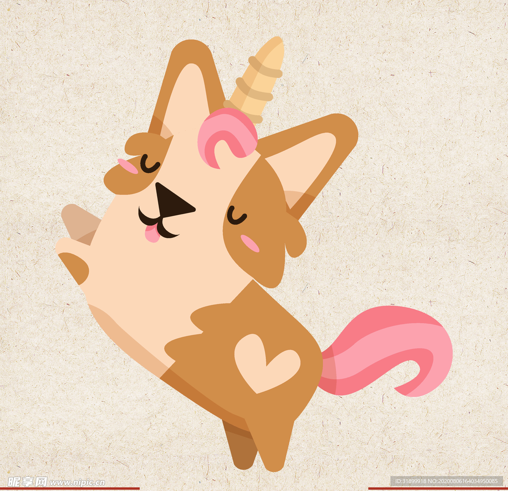 矢量动物 矢量植物 插画 手绘