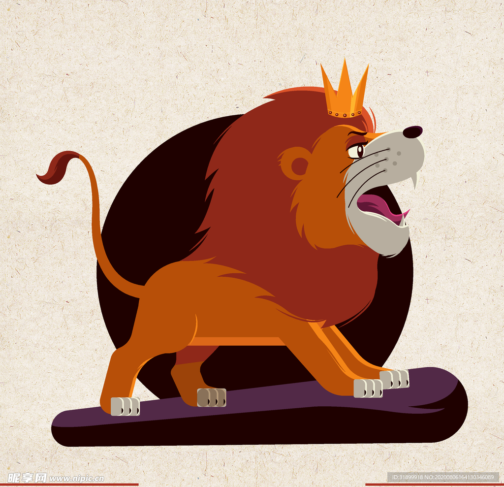 矢量动物 矢量植物 插画 手绘