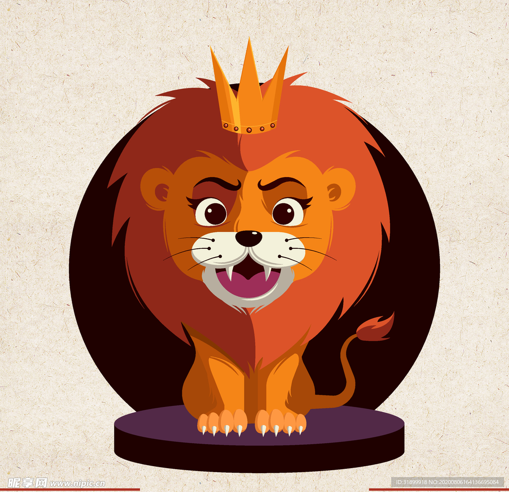 矢量动物 矢量植物 插画 手绘