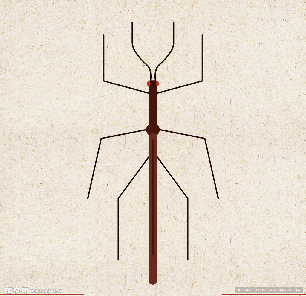 矢量动物 矢量植物 插画 手绘