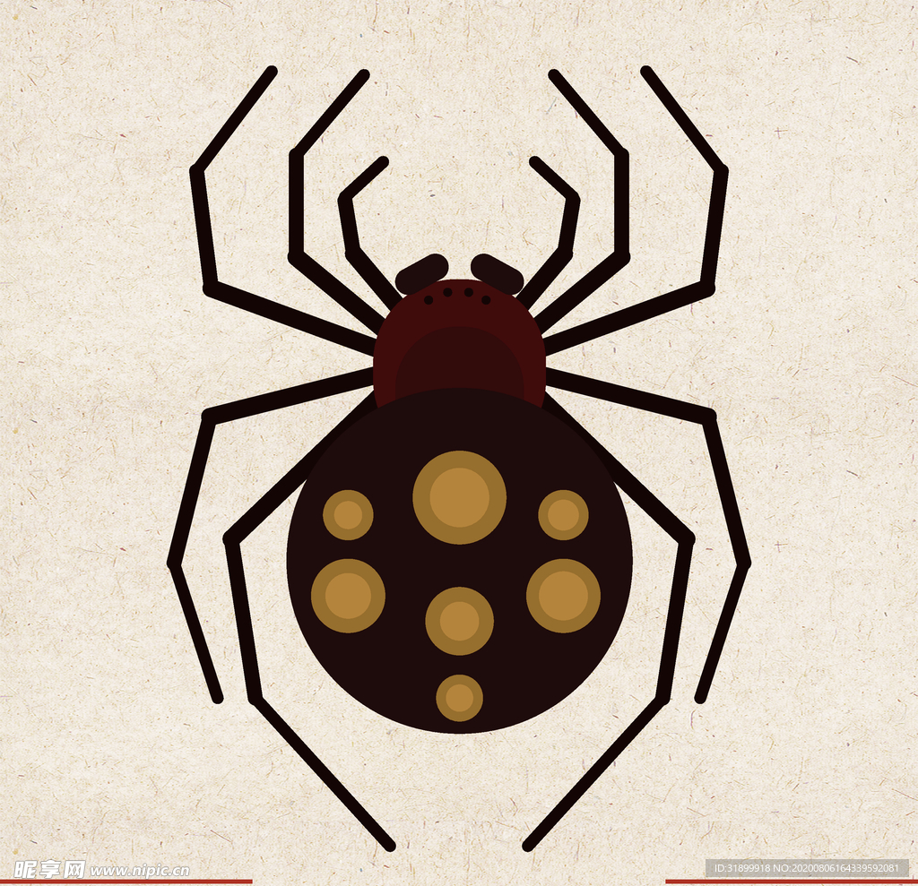 矢量动物 矢量植物 插画 手绘