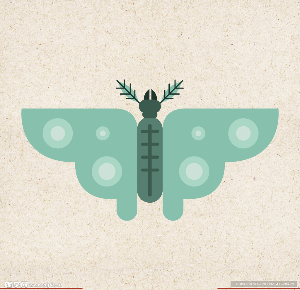 矢量动物 矢量植物 插画 手绘