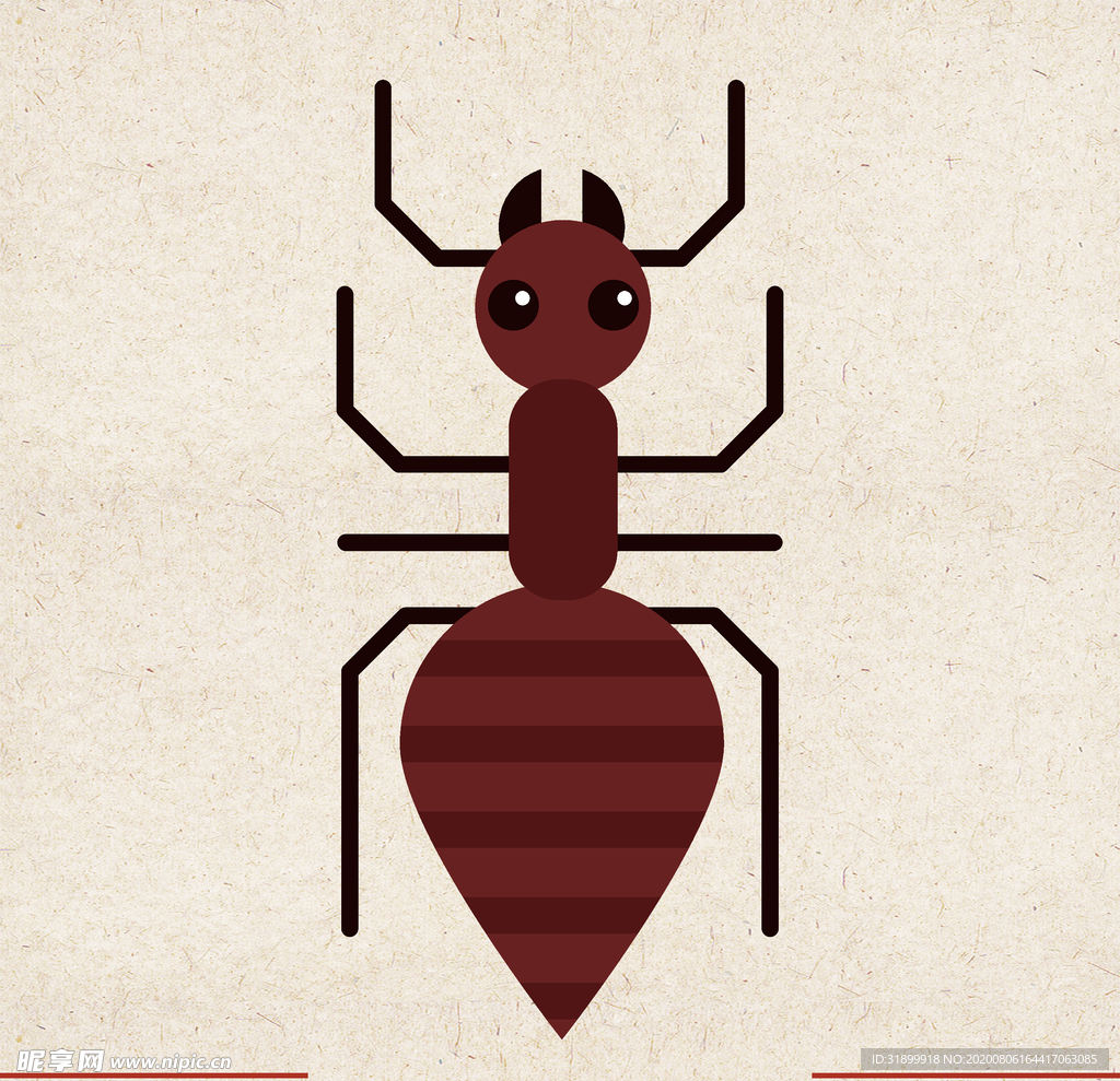 矢量动物 矢量植物 插画 手绘