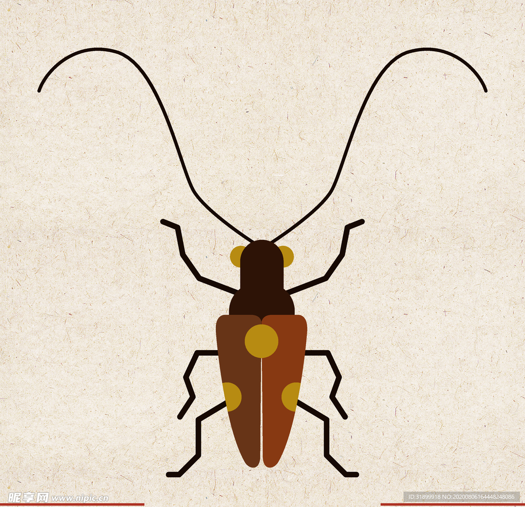 矢量动物 矢量植物 插画 手绘