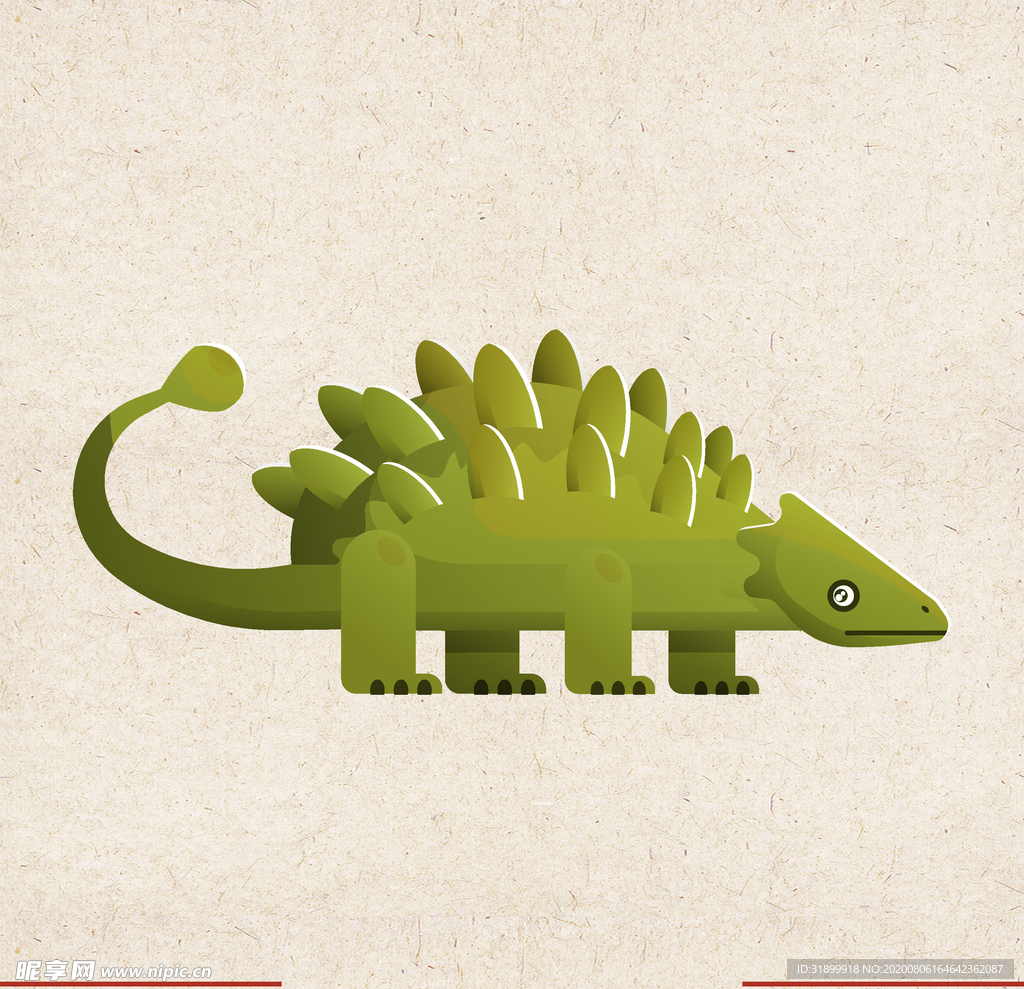 矢量动物 矢量植物 插画 手绘