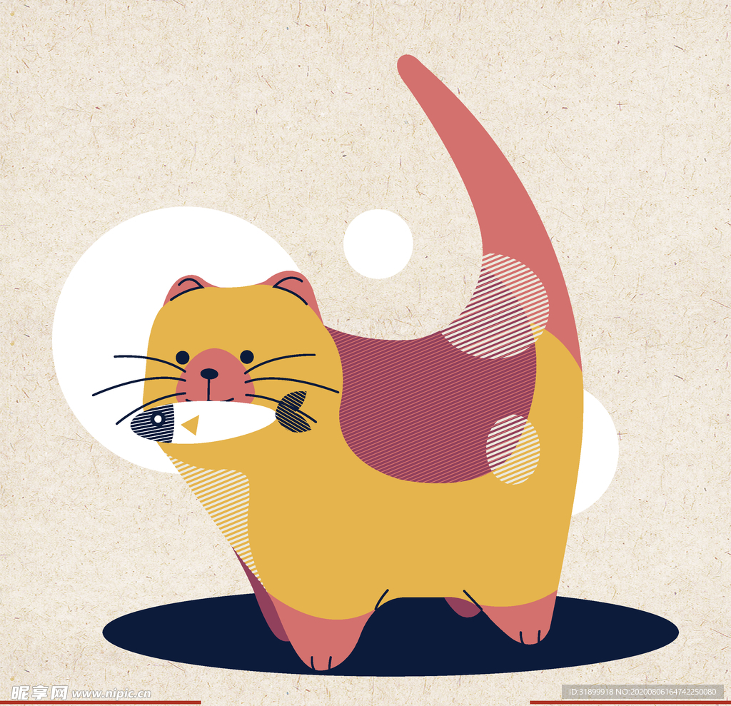 矢量动物 矢量植物 插画 手绘